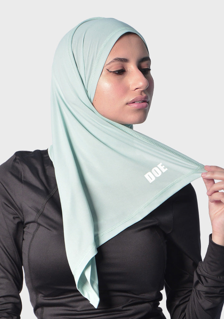 Doe dri-fit sports hijab scarf - Mint Green