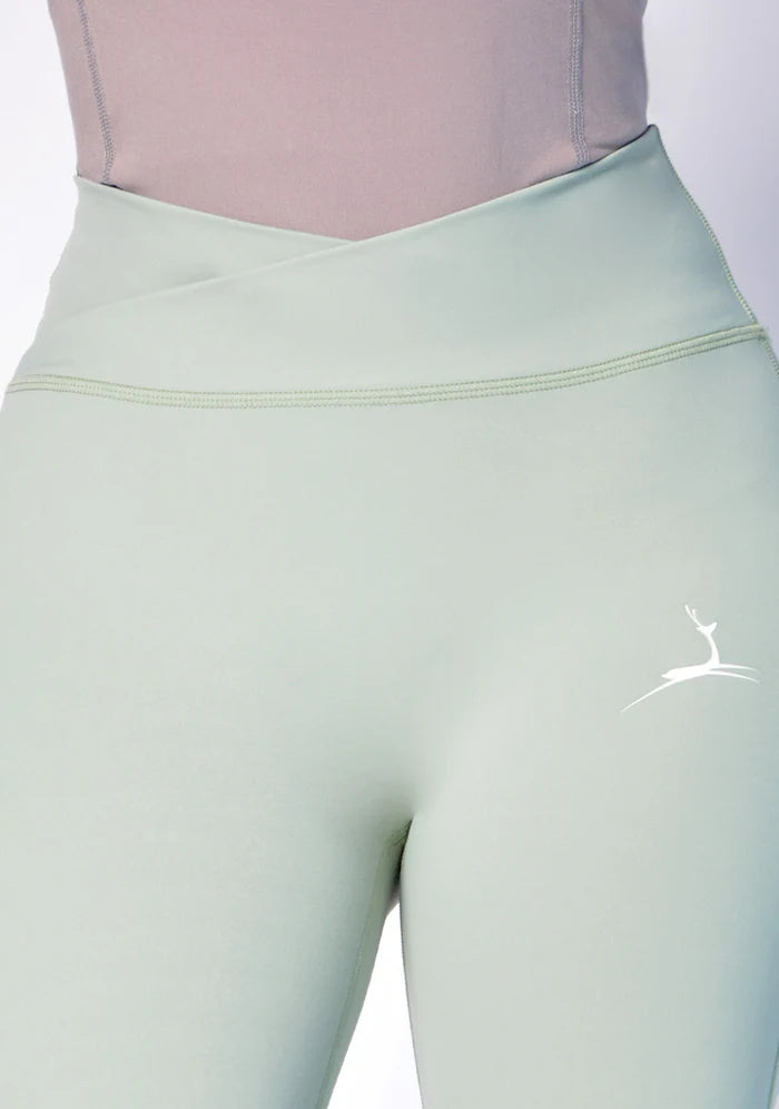 Doe crossed waist Camel toe leggings