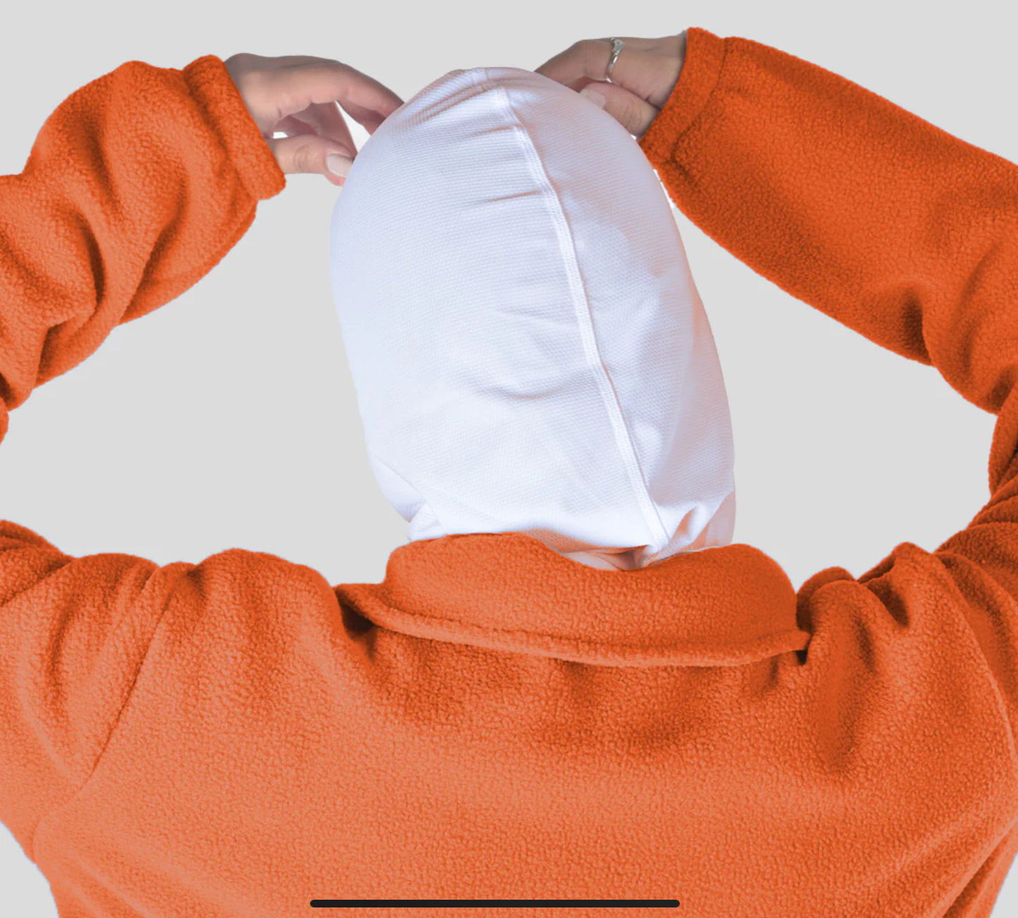 Doe Polar Quarter Zipper Shirt - Unisex - Orange