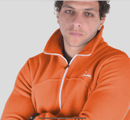 Doe Polar Quarter Zipper Shirt - Unisex - Orange