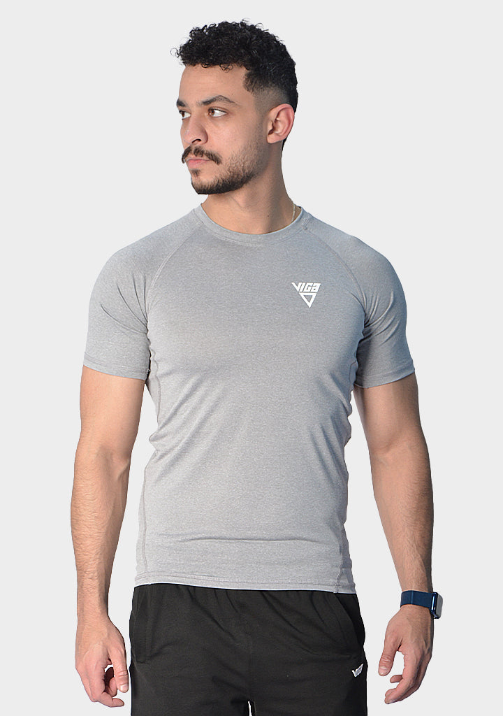 Viga Slim fit men sportive training shirt - Grey