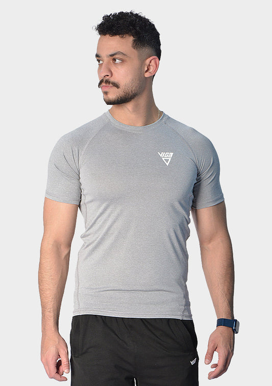 Viga Slim fit men sportive training shirt - Grey