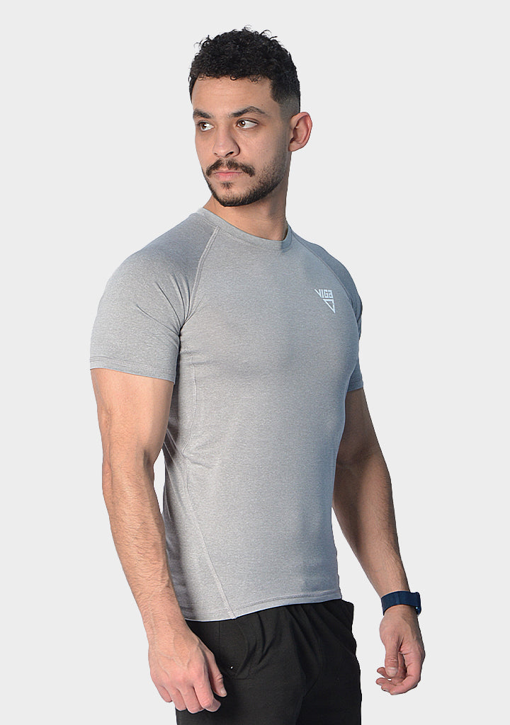 Viga Slim fit men sportive training shirt - Grey