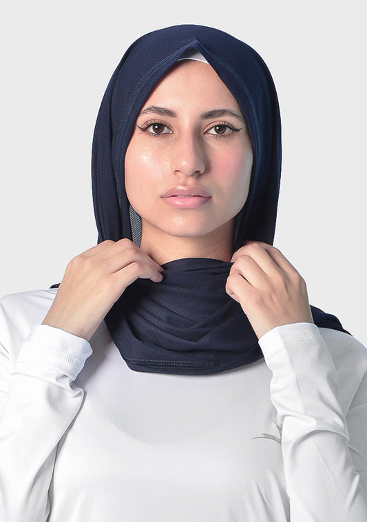 Doe dri-fit sports hijab scarf - Navy