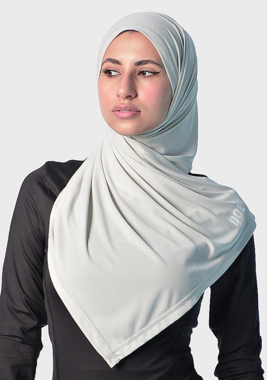 Doe dri-fit sports hijab scarf - Light Grey